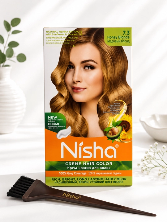 Nisha Qora xina soch bo'yog'i 138 g | Tabiiy henna, uzoq saqlanuvchi rang