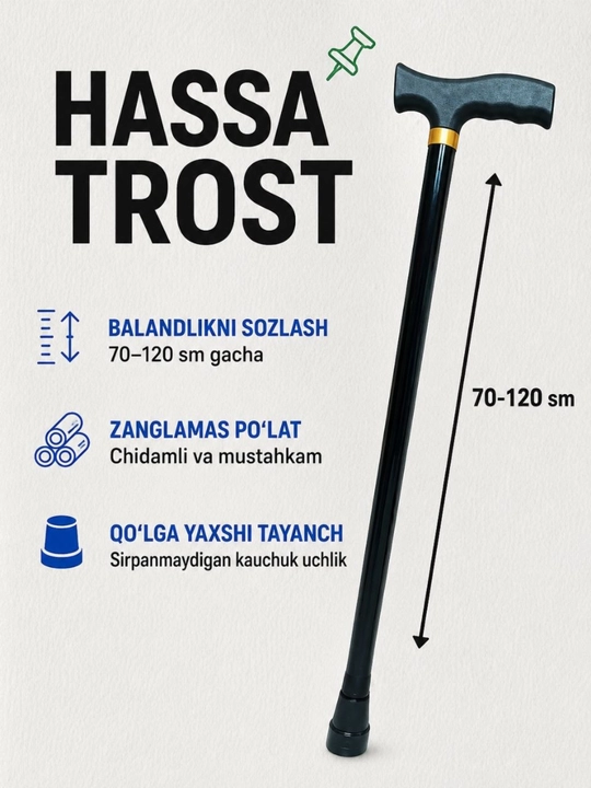 Qo'ltiq tayoq, hassa tayoq, oyoq singanda yurish uchun hassa