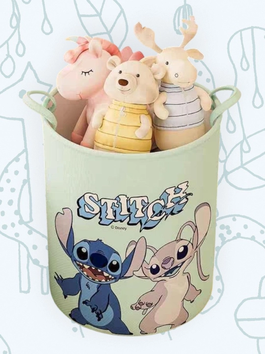 Корзина для игрушек и белья, детская текстильная, тканевая STICH