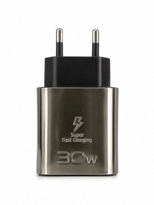 30 Vt Super Tez Zaryadlash tarmoq zaryadlovchi qurilmasi, USB-A, tez zaryadlash - 