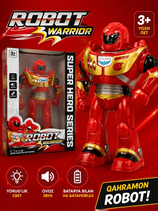 Pultli robot, robot o‘yinchoq, bolalar uchun robot - 