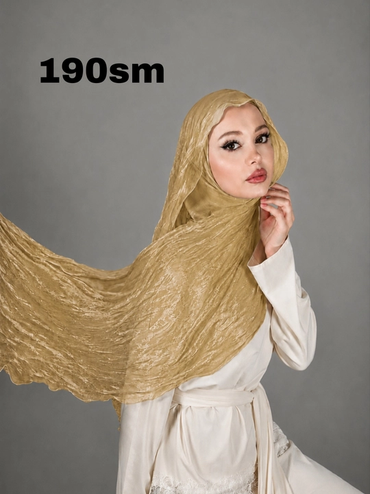 Ayollar uchun organza jingalak sharfi, bembi jingalak sharfi, hijob, uzun kudryashka sharf - 