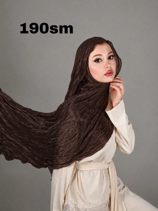 Ayollar uchun organza jingalak sharfi, bembi jingalak sharfi, hijob, uzun kudryashka sharf - 
