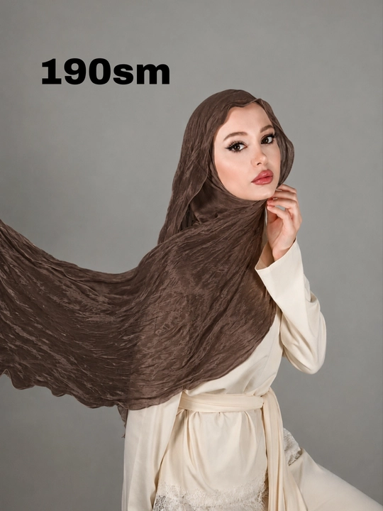 Ayollar uchun organza jingalak sharfi, bembi jingalak sharfi, hijob, uzun kudryashka sharf - 
