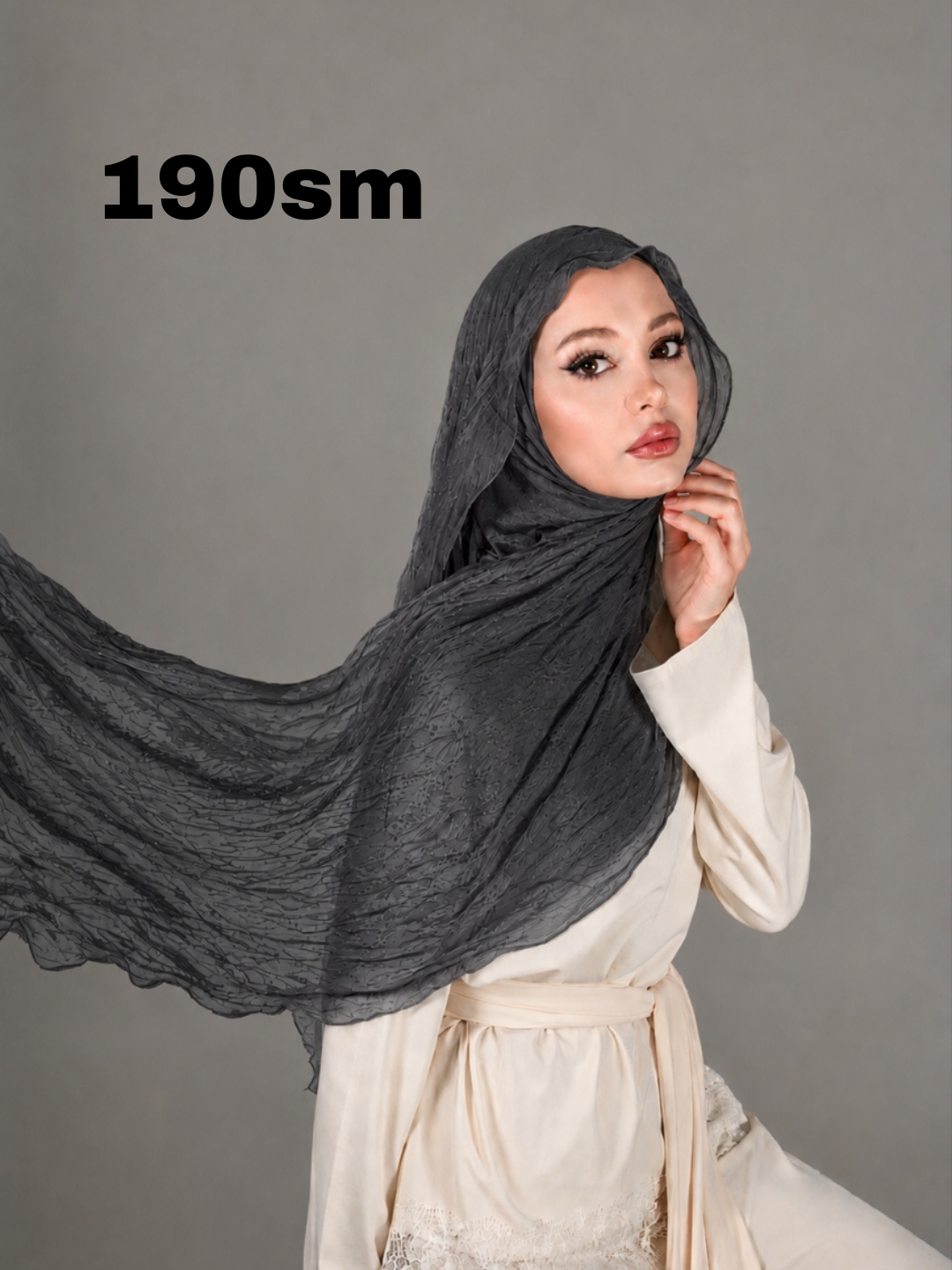 Ayollar uchun organza jingalak sharfi, bembi jingalak sharfi, hijob, uzun kudryashka sharf - 