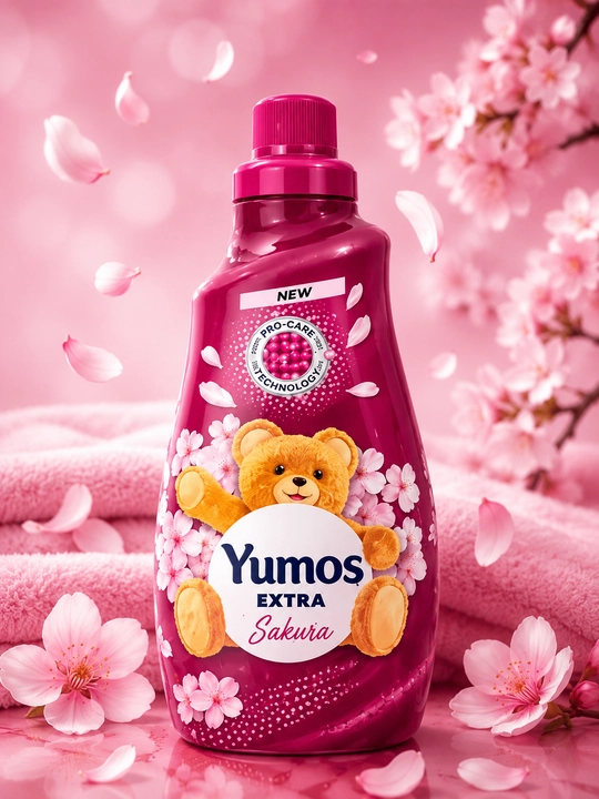 Кондиционер для белья Yumos Extra — цветочные ароматы для мягкости и свежести, 60 стирок