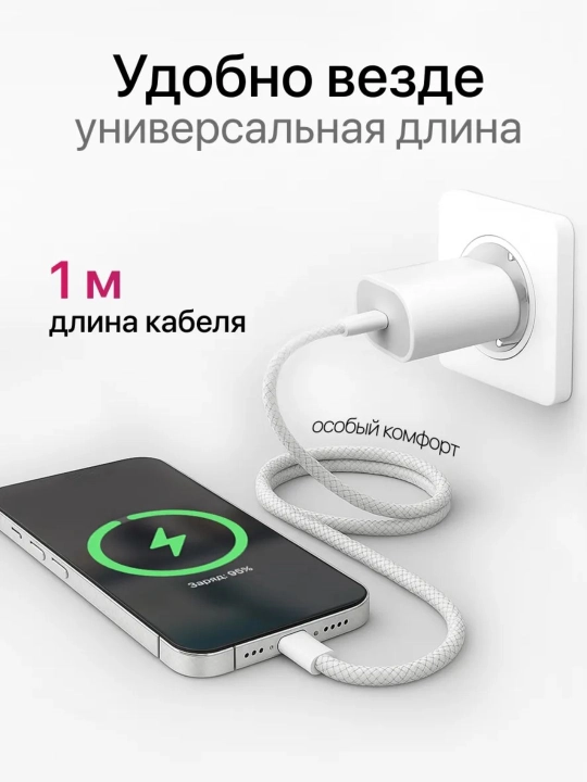 IPhone uchun Type-C to Type-C kabel 60W iPhone Zaryadchik USB-C - iPhone 15,16,17,18 uchun