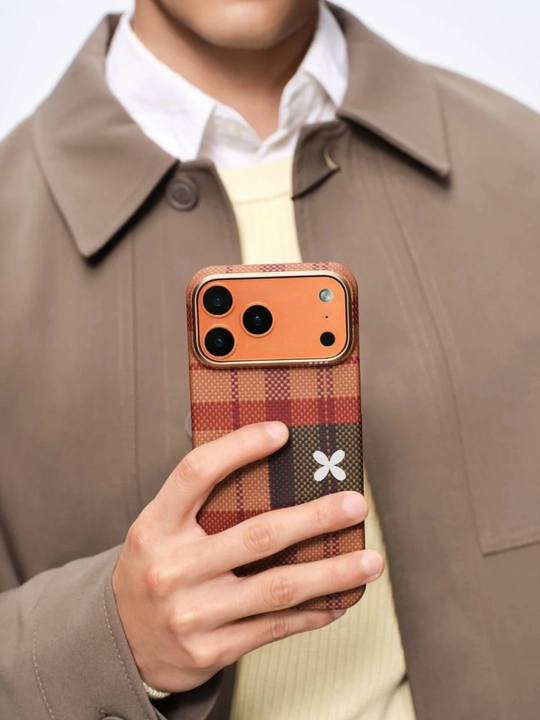 Chexol Pitaka Iphone 17 Pro, Pro Max, Magsafe bilan, ultra yupqa, o'ta mustahkam kevlardan