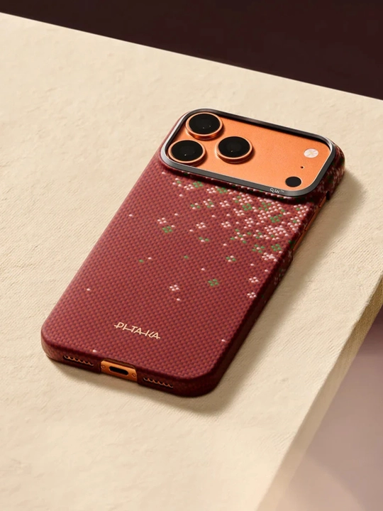 Chexol Pitaka Iphone 17 Pro, Pro Max, Magsafe bilan, ultra yupqa, o'ta mustahkam kevlardan