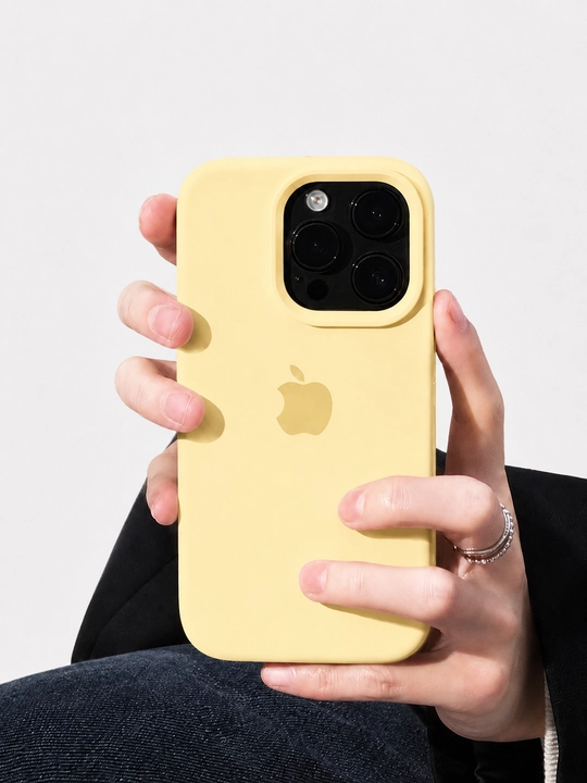 Iphone 17, 16, 15, 14, 13, 12, 11 modellari uchun silikon g'ilof - 