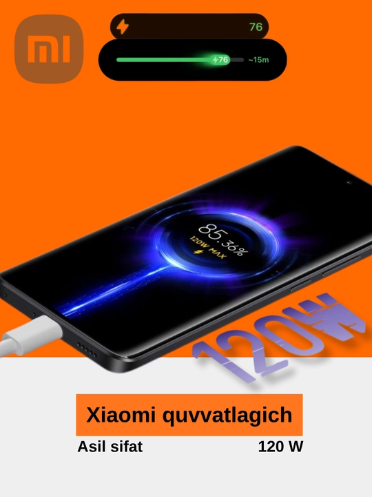XiaomiRedmi 120w,Xiaomi17T,17Tpro,Redmi Note 15 Pro +,Redmi Note 15 Pro 5G,120w Asil sifat