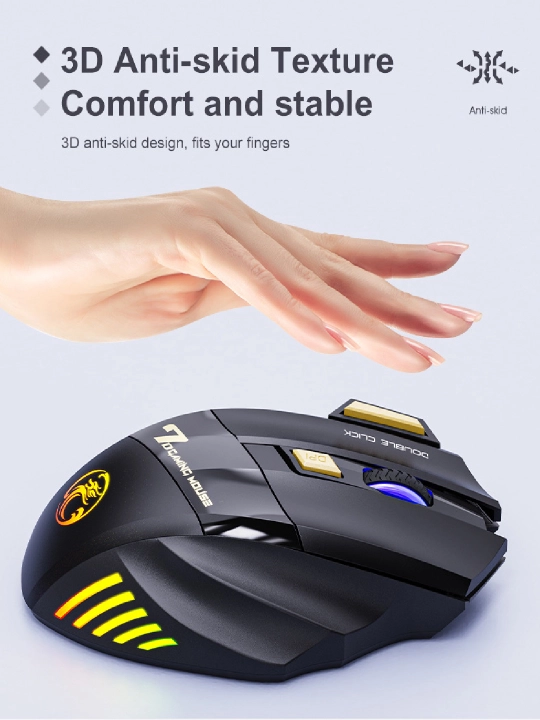 Simsiz shovqinsiz o‘yin sichqonchasi, 5 xil iMICE modeli, DPI 12800, RGB