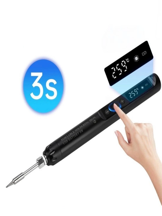USB Type-C qayta zaryadlanadigan portativ simsiz payvandlagich, 5V 12 Vt harorat nazorati