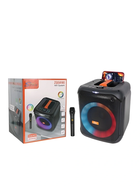 Katta simsiz kalonka Sing-e ZQS, kuchli bass, bluetooth, mikrofonli, karaoke, bayram uchun