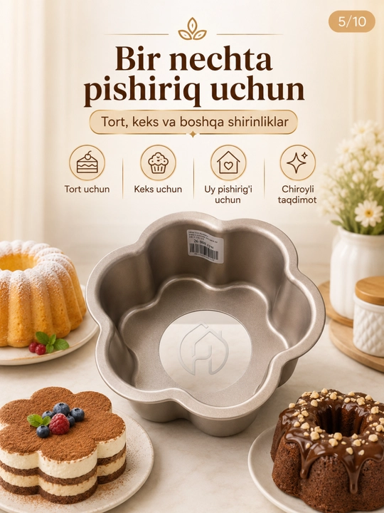 Металлическая форма для кекса и выпечки, для духовки, 42x25x7 см и 38x23x7 см DB-5-328