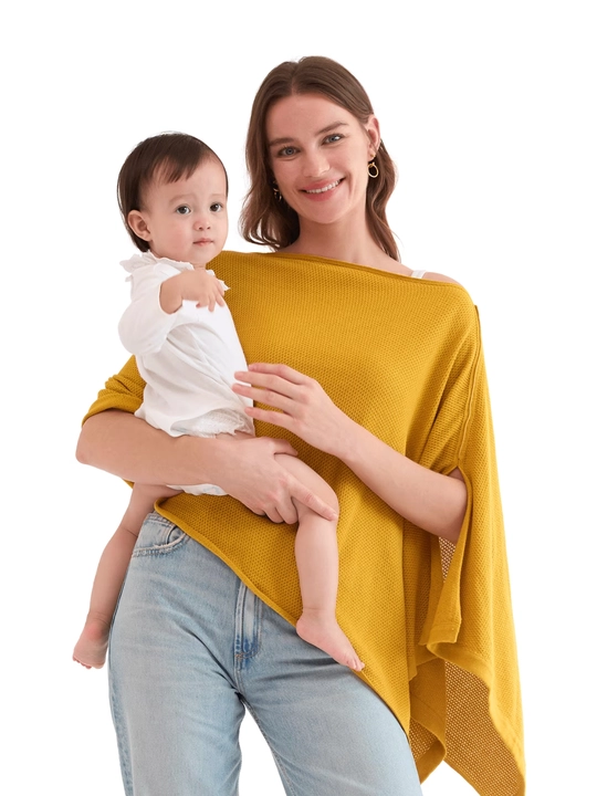 Momcozy emizish uchun yopqich, nafas oluvchi yumshoq emizish ponchosi - 