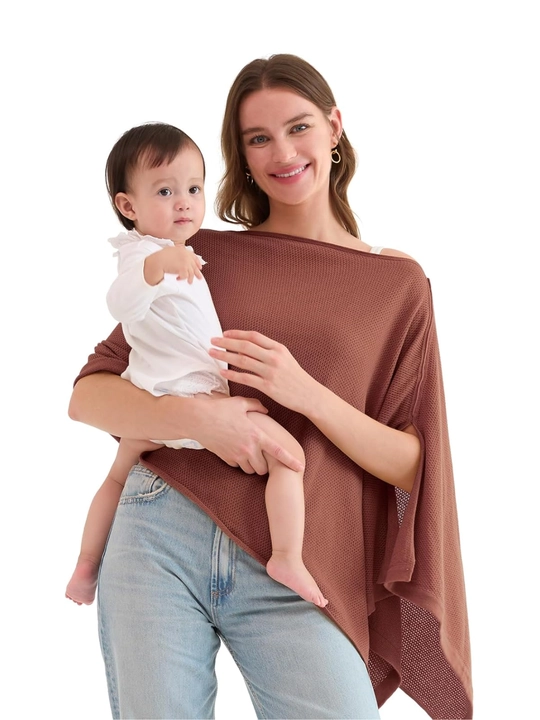 Momcozy emizish uchun yopqich, nafas oluvchi yumshoq emizish ponchosi - 