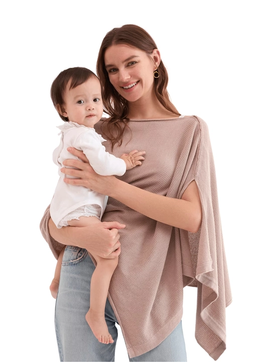 Momcozy emizish uchun yopqich, nafas oluvchi yumshoq emizish ponchosi - 