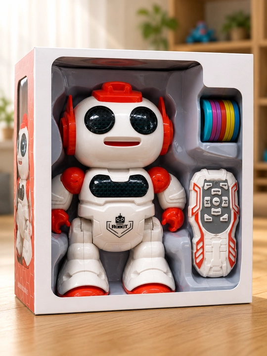 Raqsga tushuvchi robot pultli musiqali va chiroqli interaktiv o‘yinchoq 3+