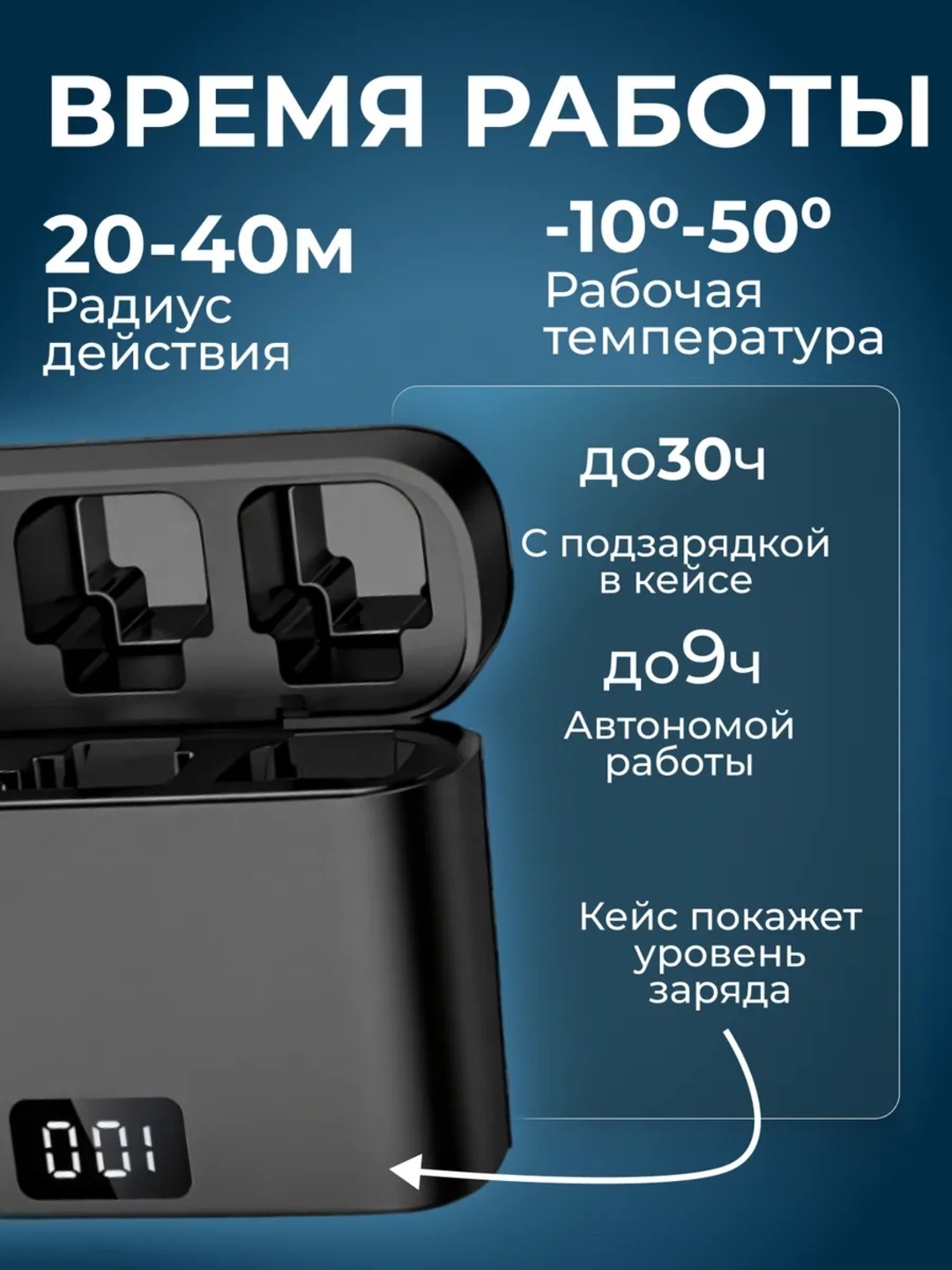 Беспроводной микрофон для телефона с шумоподавлением, петличка для iPhone и Android