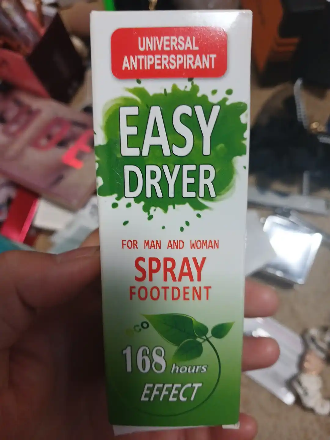 Antiperspirant sprey Easy Dryer Universal, terlash va hidga qarshi samarali vosita, 50 ml