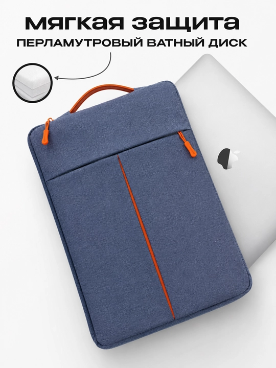 Сумка для MacBook и ноутбука 13–15.6″ – мягкая защита, удобная и лёгкая