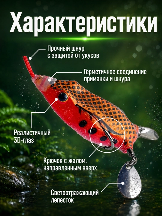 Лягушка-незацепляйка, крючок-лягушка для ловли щуки