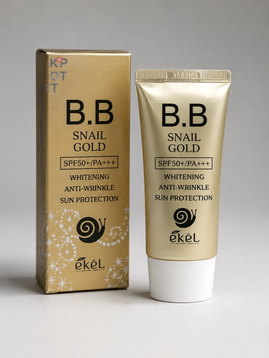 EKEL Snail Gold BB Cream SPF50 PA+++ 50 ml, BB krem tonal krem SPF50