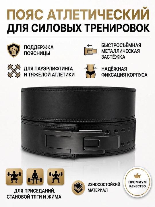 Атлетический пояс с карабином - 