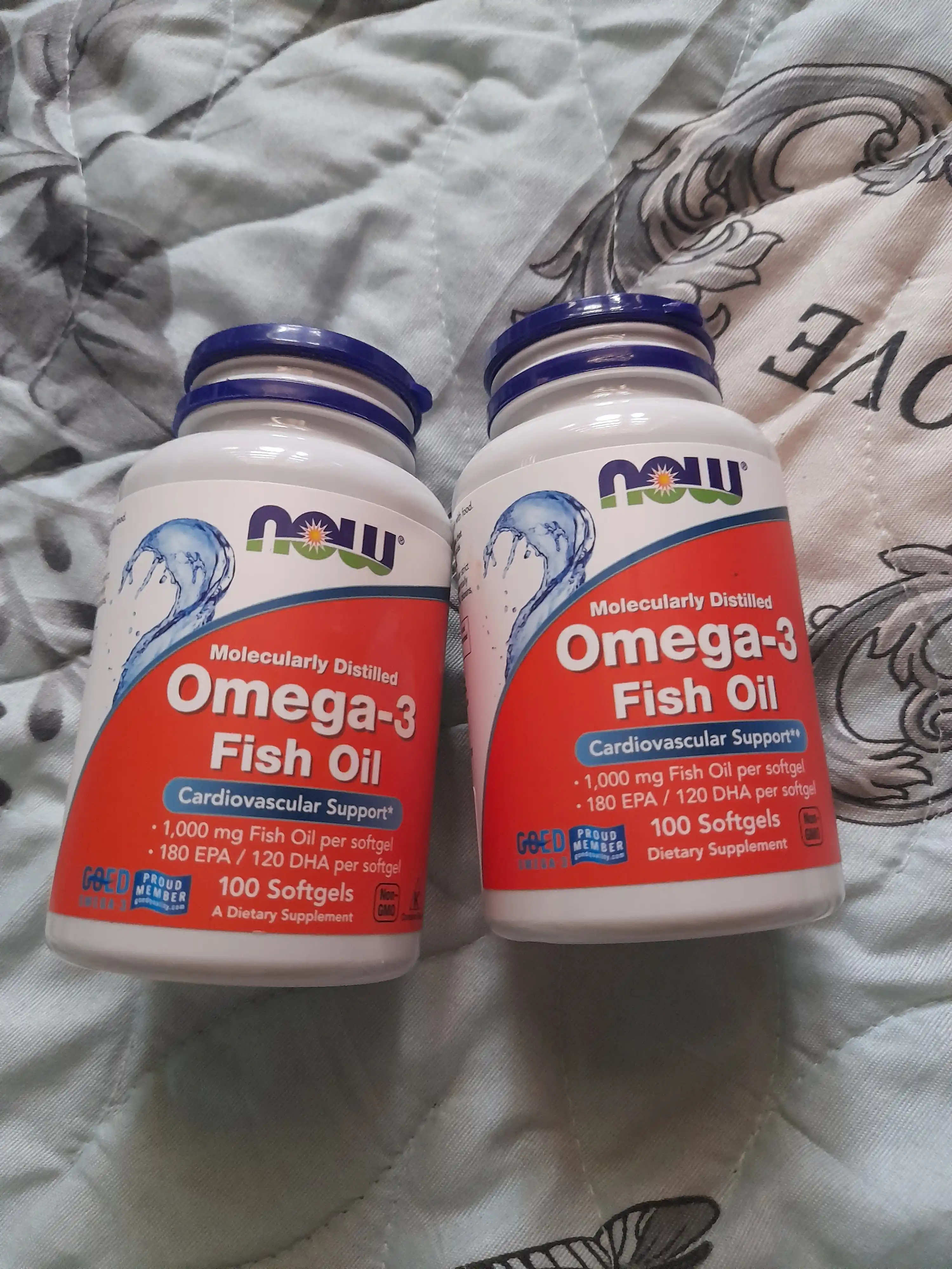 Рыбий жир Omega-3 Now Foods, 180 EPA / 120 DHA, Халяль 