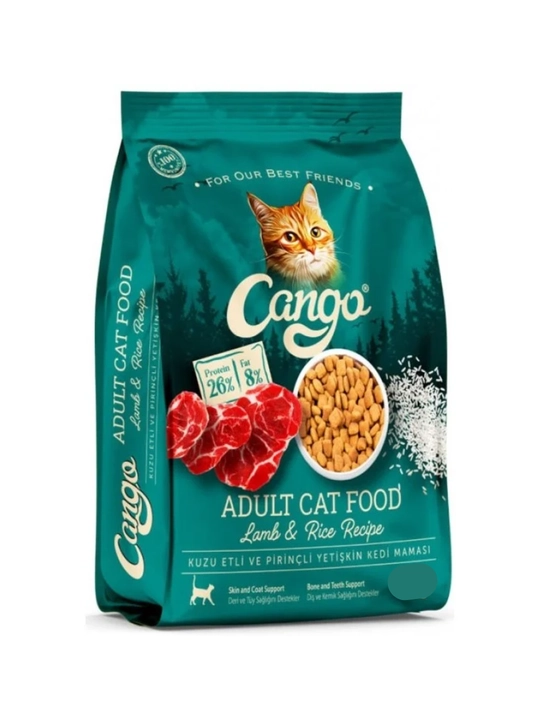 Cango Adult Cat Food mol go‘shti va guruchli mushuklar uchun quruq yem 300 gr - 