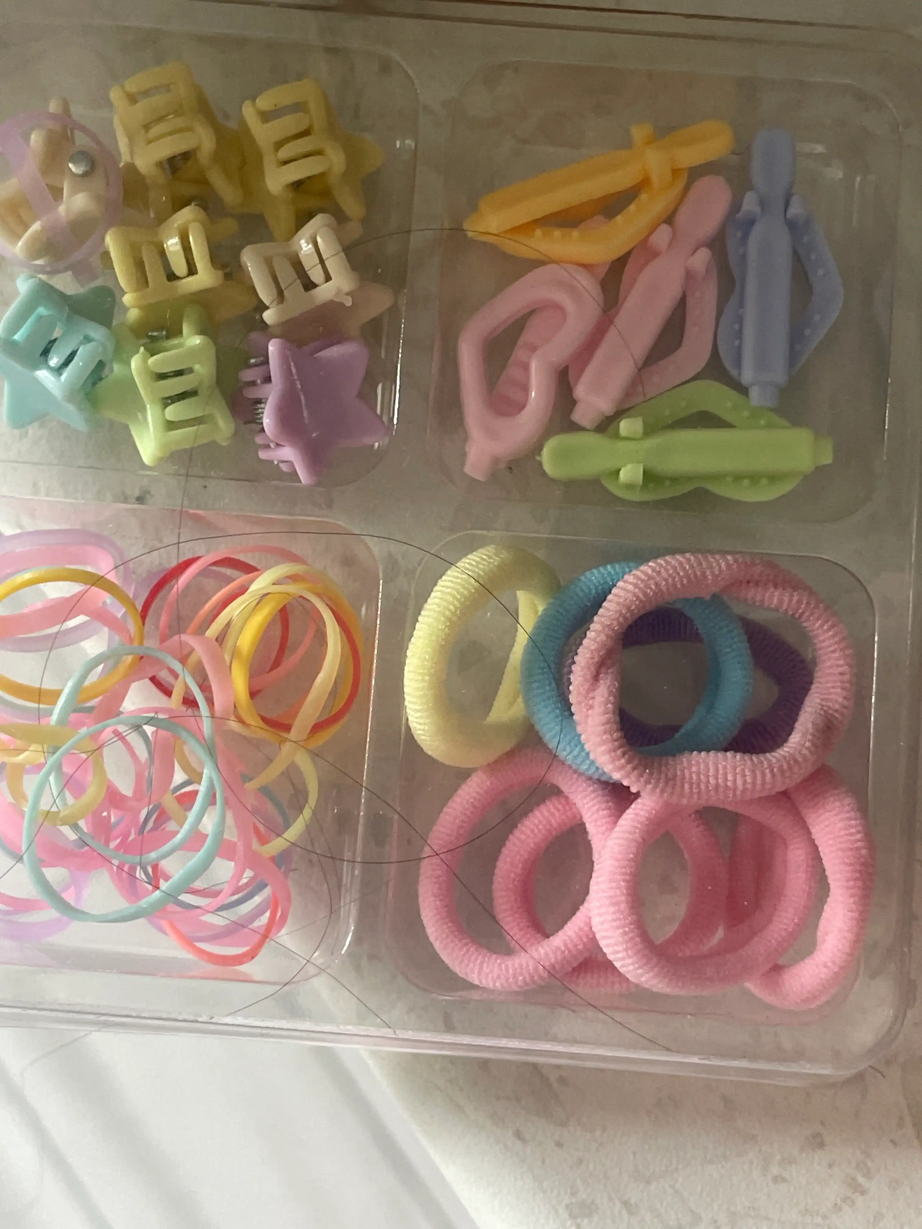 Bolalar uchun sovg'abop to'plam: soch aksessuarlari va lab balzami, Weiya Jewelry