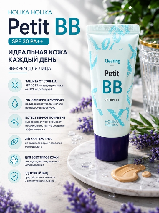 SPF 30 PA++ BB-keen Muammoli teri uchun BB-krem Yog‘li va aralash teri uchun BB-krem - 