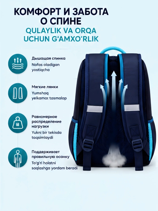 Рюкзак школьный для мальчиков и девочек