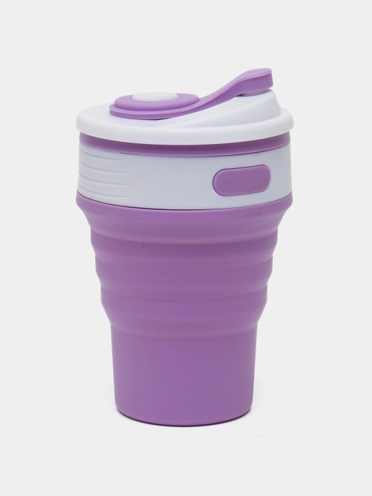 Buklama sayohat stakani, 250/350 ml, silikon BPA Free