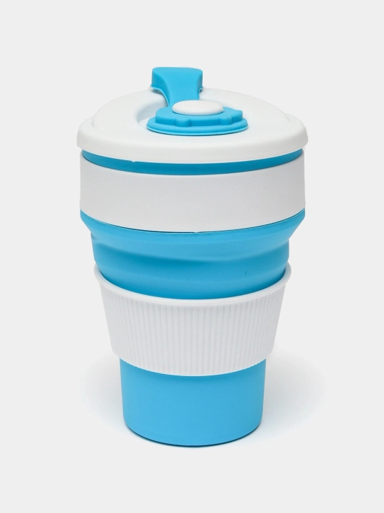 Buklama sayohat stakani, 250/350 ml, silikon BPA Free