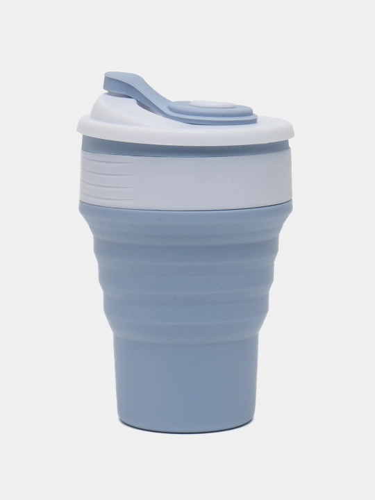 Buklama sayohat stakani, 250/350 ml, silikon BPA Free