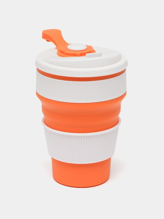 Buklama sayohat stakani, 250/350 ml, silikon BPA Free