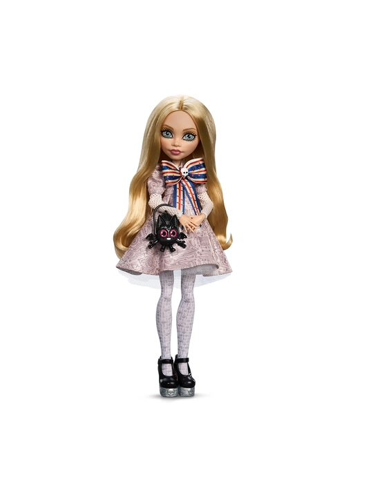 Monster High Skullector M3GAN Doll 25 см, съёмное лицо, подставка, витринная упаковка - 