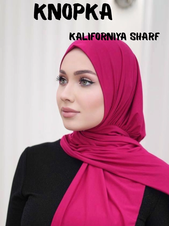 Knopkali tayyor sharf. Material kaliforniya. Hijobli ayollar uchun - 