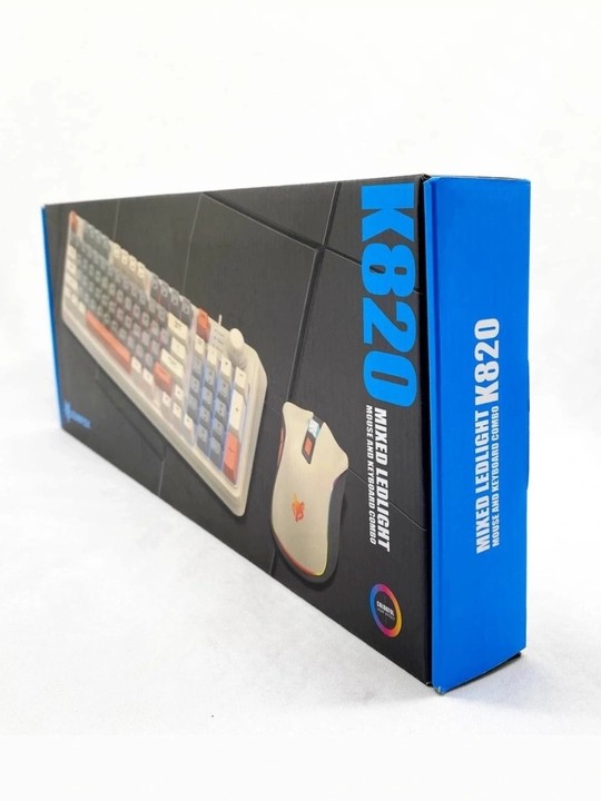 Игровой комплект для компьютера: клавиатура и мышь K820 LED
