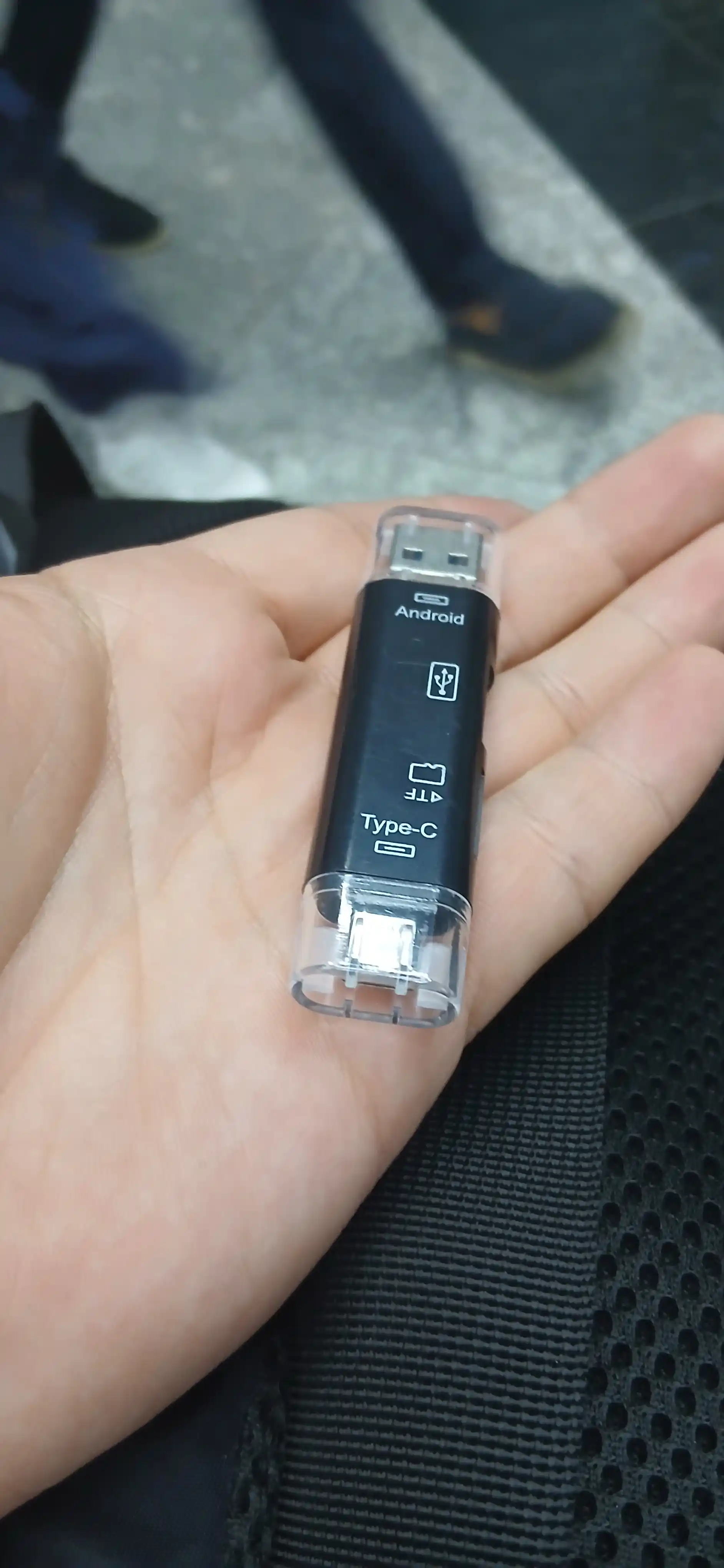 Ko'p funktsiyali, 5 tasi 1 da, USB kartani o'quvchi, Type-C, Micro USB, SD / TF kartalarini qo'llab - quvvatlash