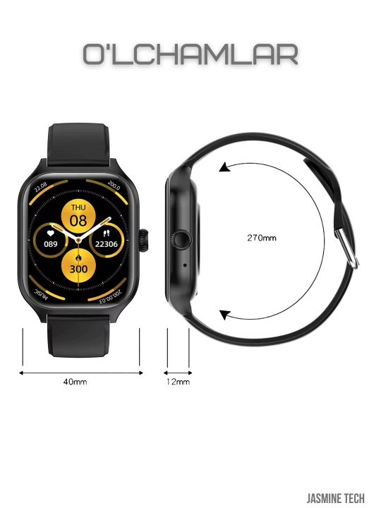 Aqlli soat C20PRO: salomatlik nazorati, o'yinlar, habarlar, Smart soat C20PRO