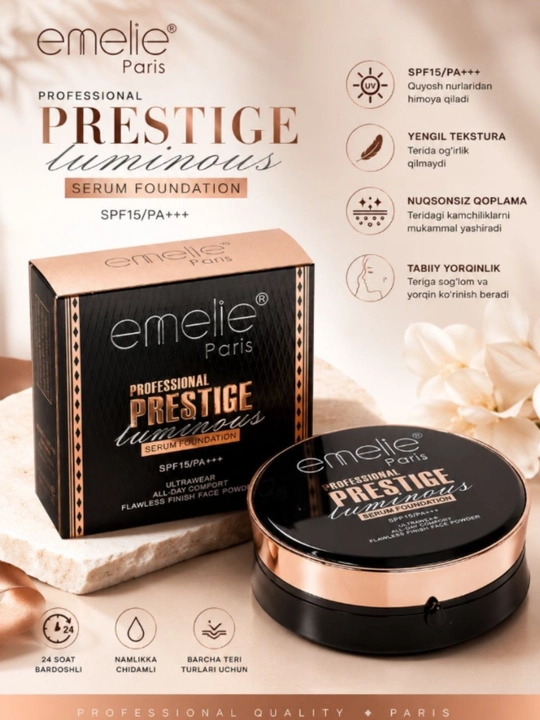 Emelie Professional Mattifying Face Powder — matlovchi upa