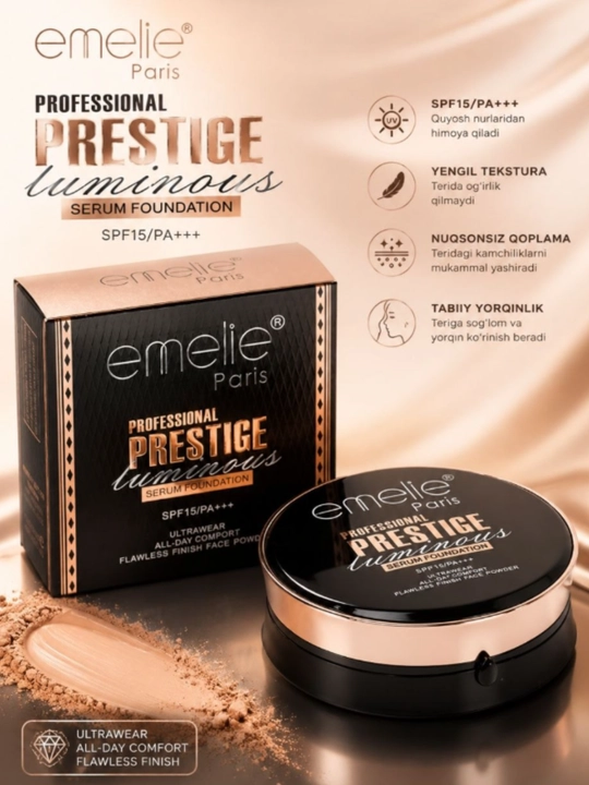Emelie Professional Mattifying Face Powder — matlovchi upa