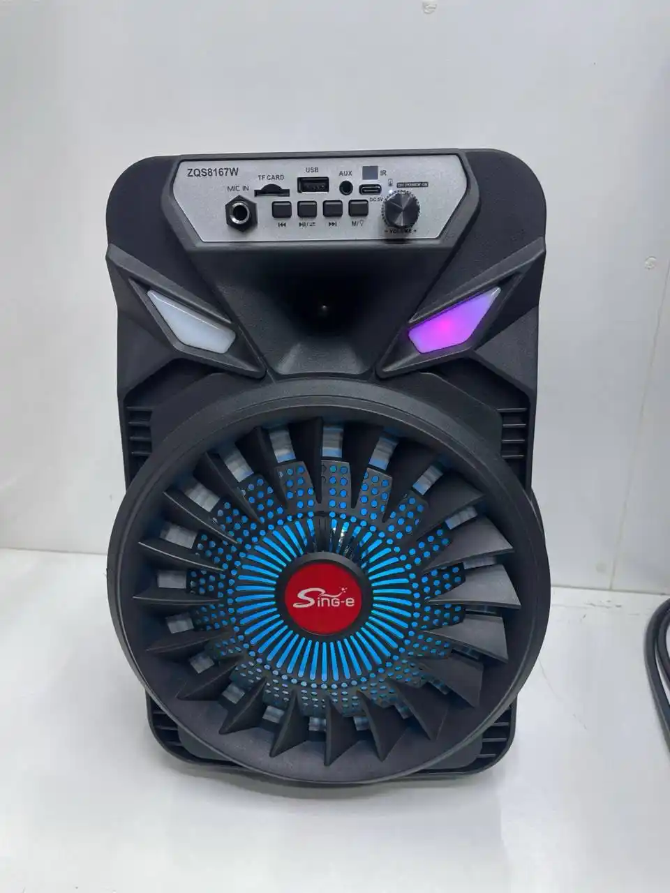 Bluetooth kolonka, karaoke kolonka, mikrofonli speaker, RGB chiroqli audio