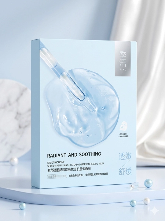 Увлажняющая и успокаивающая графеновая маска для лица JIYU Radiant and Soothing - 