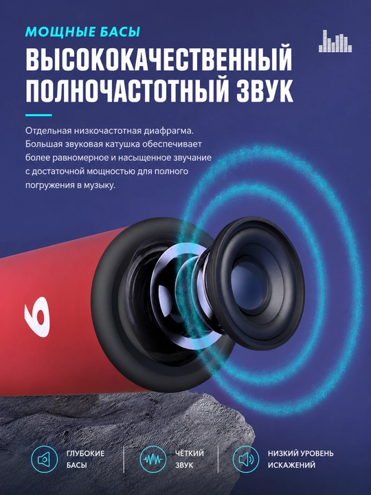 Velosiped uchun portativ kalonka – kuchli bass va 3000 mA·soat powerbank!