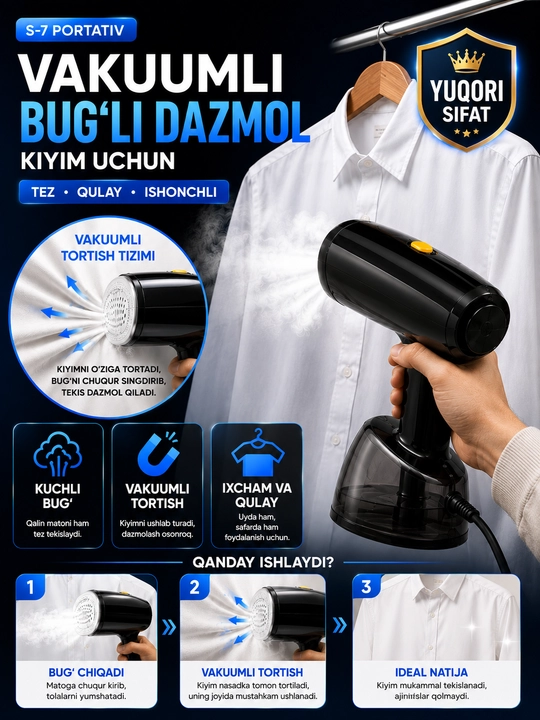 Отпариватель для одежды Kitchen CareStyle S7 Pro
