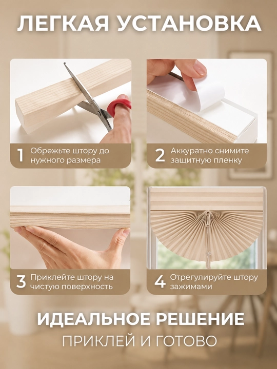 Жалюзи на окна блэкаут, шторы самоклеющаяся, жалюзи плиссе